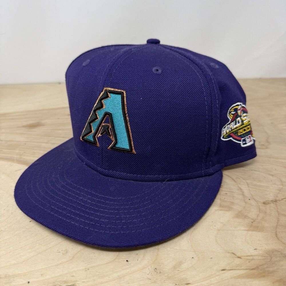 New Era Arizona Diamondbacks 2001 World Series Patch 59Fifty Fitted Hat 7 7/8